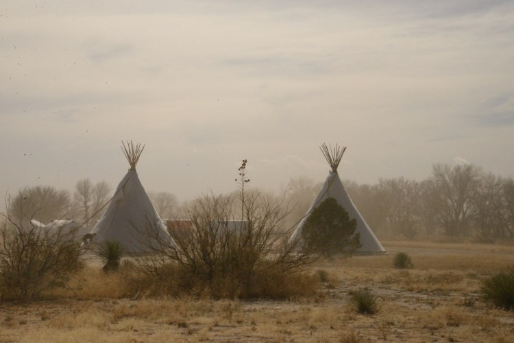 Dust Storm, El Cosmico, Marfa www.bluemesablog.com